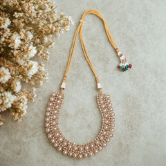 Moissanite Double Layer Necklace Set with earrings