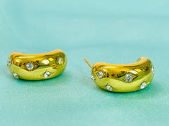 Golden Hoop Earrings