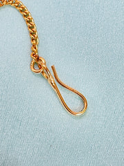 Floral Kundan Pearl Maang Tikka with Red Stone Center